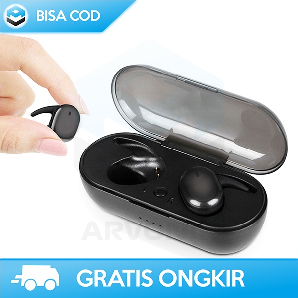 EARBUDS WIRELESS HEADSET BLUETOOTH Y30 WATERPROOF IPX-5 DESIGN SIMPLE