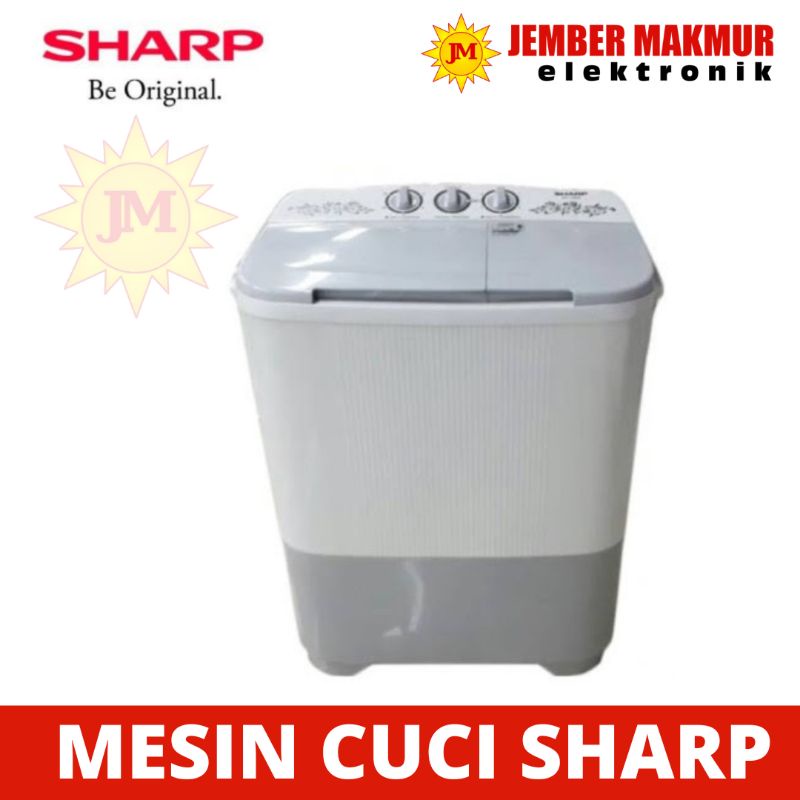 MESIN CUCI 2 TABUNG SHARP ES-T68MW 6,5 KG EST 68 MW / 65 MW