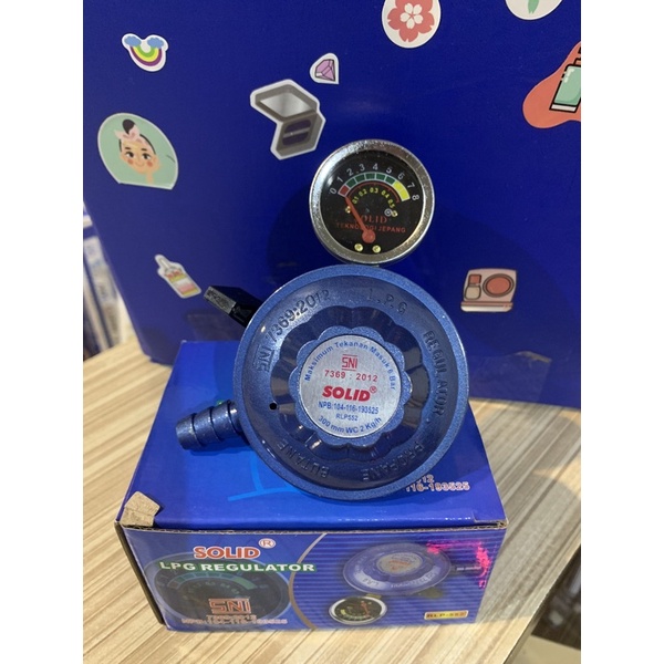 Regulator Kepala Gas Solid Tekanan Rendah Biru RLP 552 SOLID