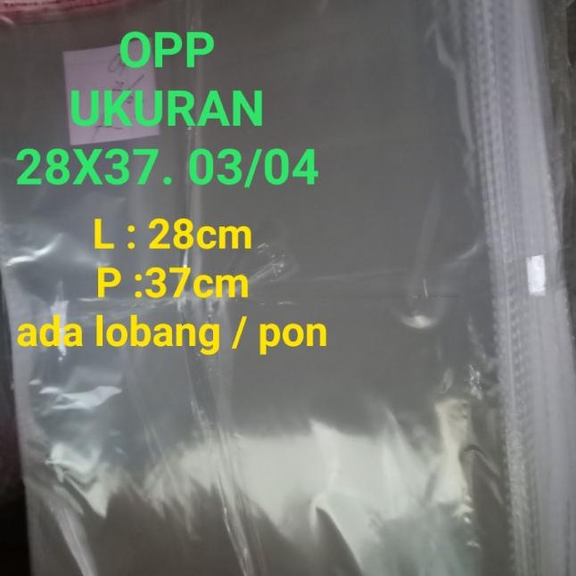 

PLASTIK OPP 28X37. 03 & 04.(JUAL PER 500.LEMBAR) - 28x37.03