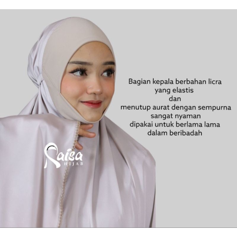 Mukena Taqwa Exclusive Bahan satin silky polos