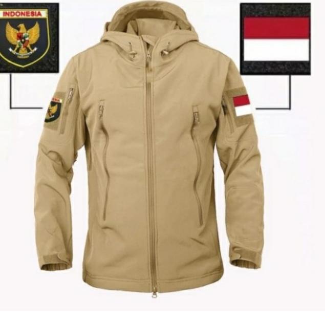 Jaket Pria TAD Army Bravo Tactical Original Tebal Terbaru Anti Air - Hitam, M