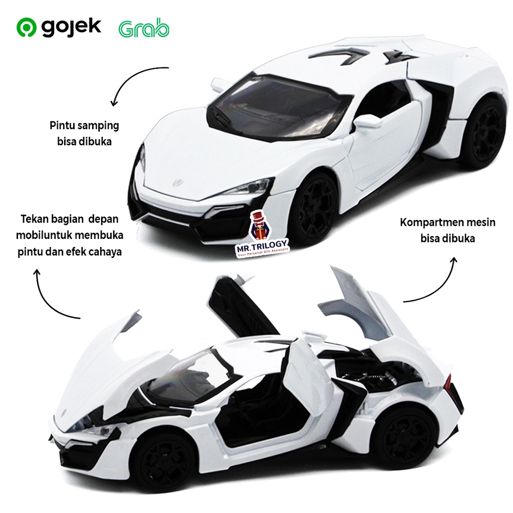 DIECAST MOBIL/ MINIATUR MOBIL LYKAN HYPERSPORT |MOBIL DIE CAST FAST AND FURIOUS KEREN MURAH BENZ BMW