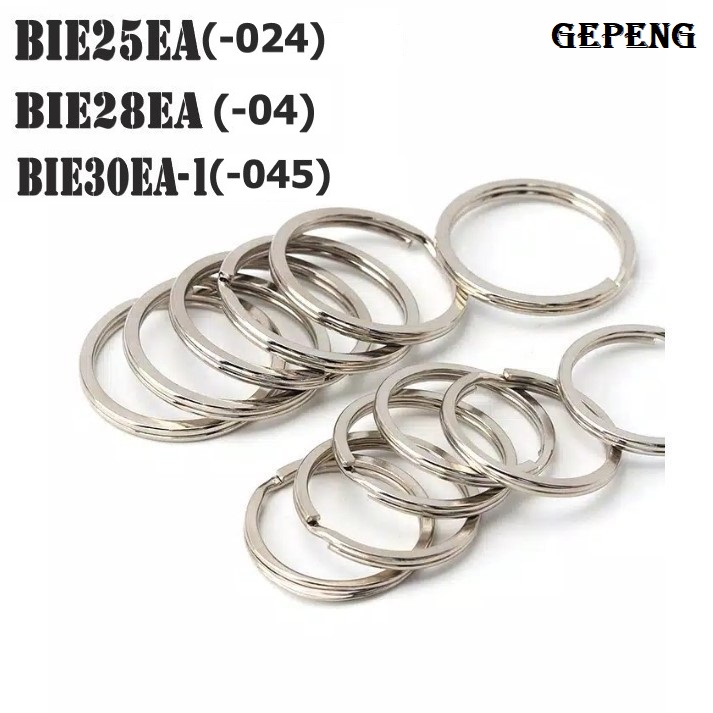 Ring Gantungan Kunci/Gerigi Tanpa Rantai/Ukuran 20-25mm Harga/12pc