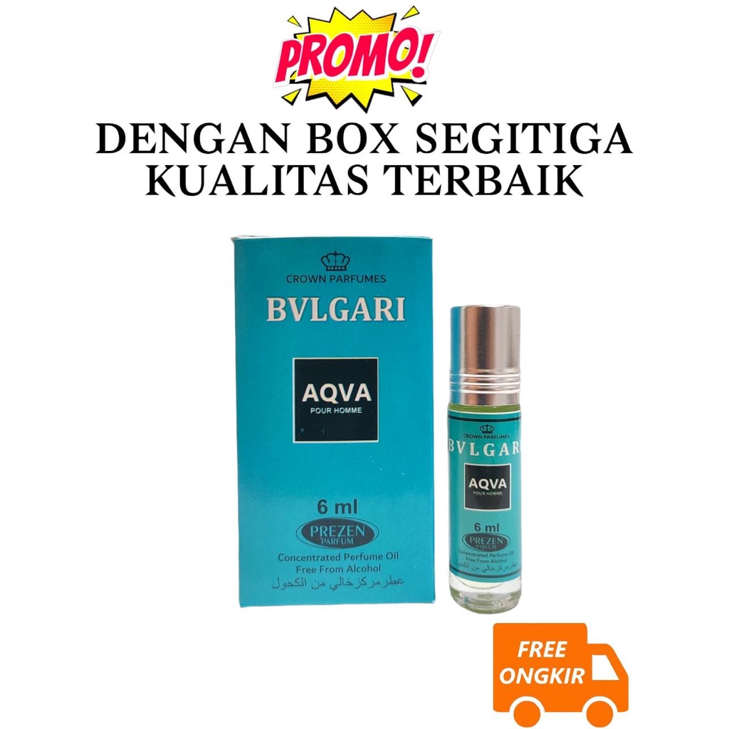 (1 PCS) PREZEN 6 ML ROLL ON TANPA ALKOHOL MODEL AL REHAB DENGAN BOX. KUALITAS TERBAIK HARGA TERMURAH. BUKAN DOBHA BUKAN REHAB.