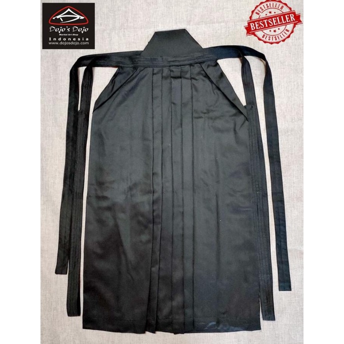 Hakama aikido hitam standard bela diri Jepang