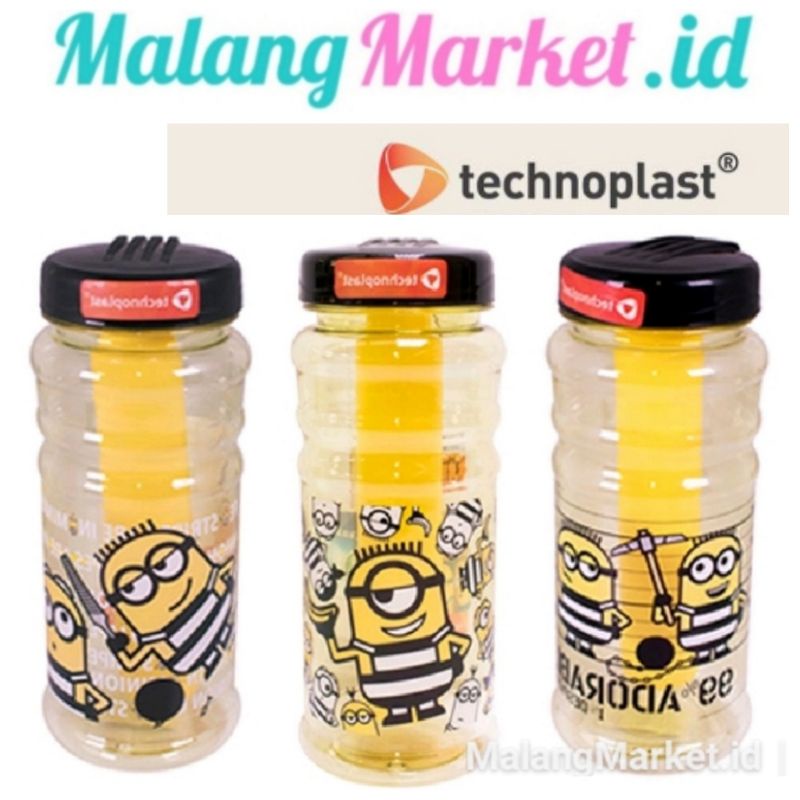 Technoplast Minion Botol Minum minion Technoplast Despicable Me Bottle - malangmarket.id