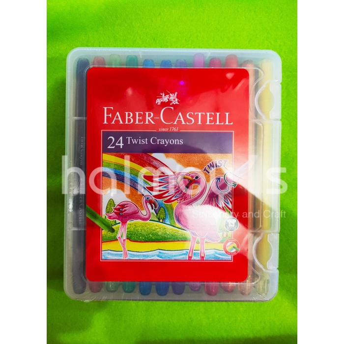

CRAYON / OIL PASTEL FABER CASTELL TWIST 24 WARNA