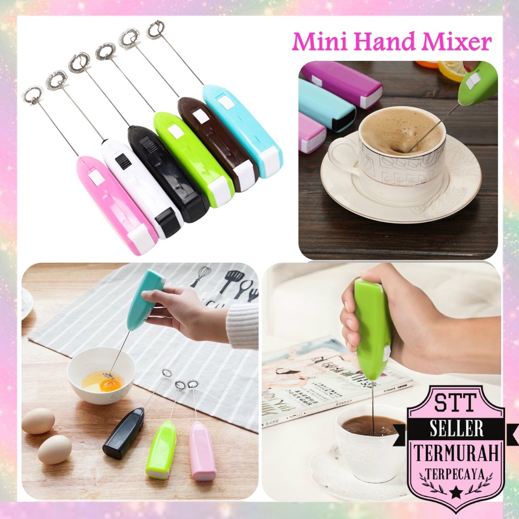Jual STT Mini Hand Mixer Kopi Teh Tarik Whisk Portable Pengaduk