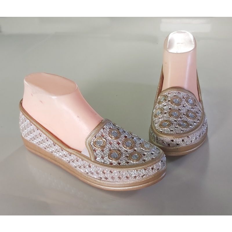 QQ989 Sepatu Karet Wanita Slip On Jelly Shoes Empuk Selop Anti Air