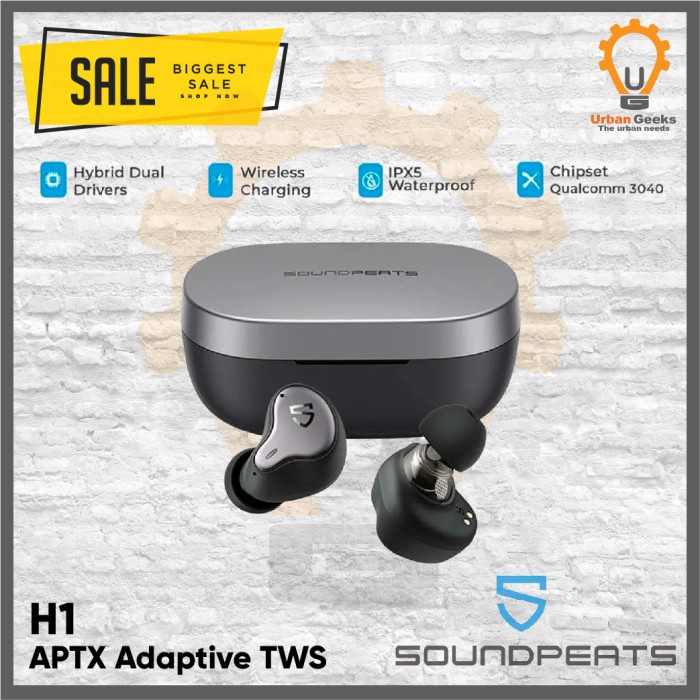 SoundPEATS H1 True Wireless Earbuds In-Ear Stereo TWS