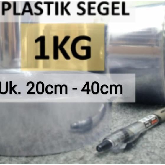 

Plastik Segel 1KG - (uk 20cm-40cm) Plastik Shrink / Plastik Menciut - Crystal, 30cm