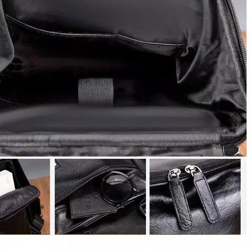 TAS RANSEL/TAS RANSEL PRIA/TAS RANSEL KULIT BAHAN KULIT SINTETIS