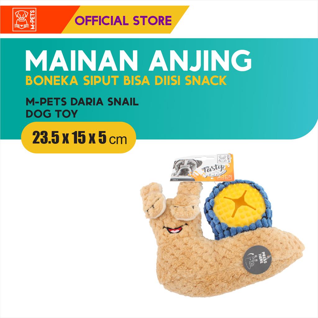 M-Pets Snail Dog Toy Treat Dispenser Squeaker / Mainan Boneka Siput