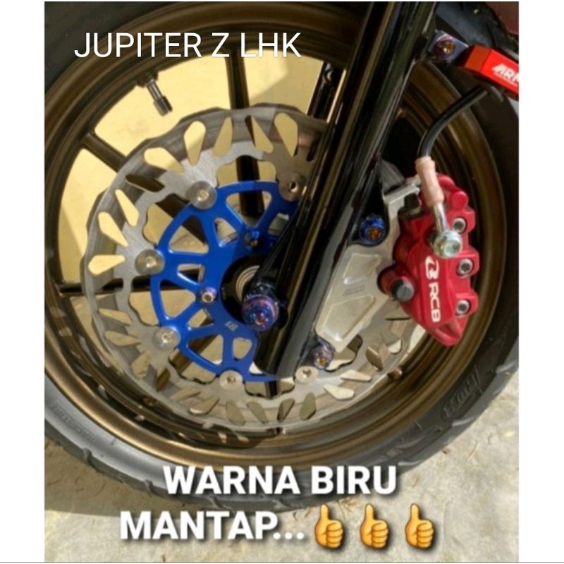 PIRINGAN DISC CAKRAM REM DEPAN VARIASI MODEL COPY KTC/PSM MOTOR JUPITER Z VEGA OLD FIZR DIAMETER 260MM PLUS BREKET (LHK)