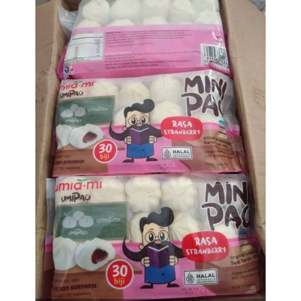 

mini pao rasa strawberry isi 30