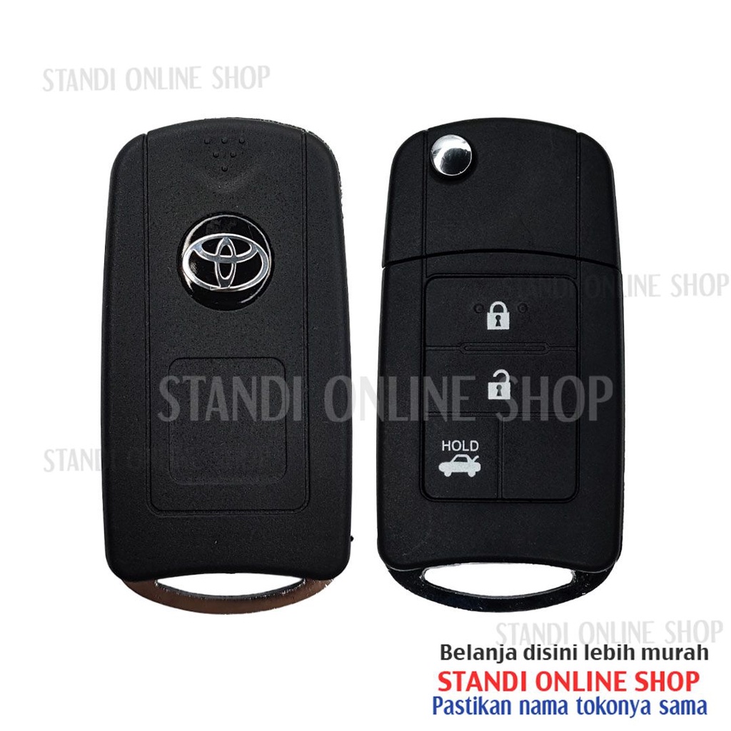 Casing Kunci Lipat FlipKey Rumah Kunci Toyota All New Sienta Tipe G