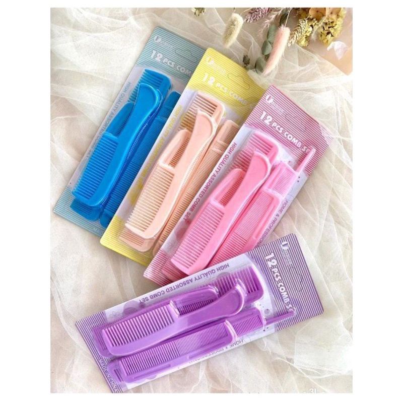 Sisir set 12 pcs sisir Sasak sisir cwok