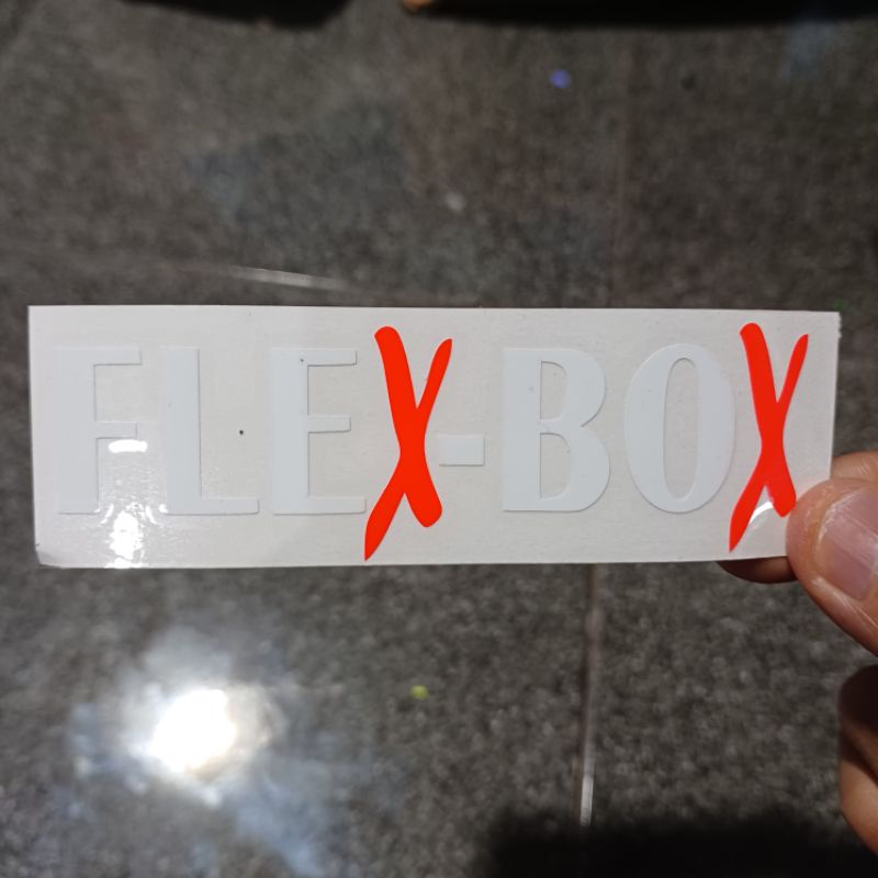 Sticker Helm Motor FlexBox Sticker FlexBox Stiker FlexBox