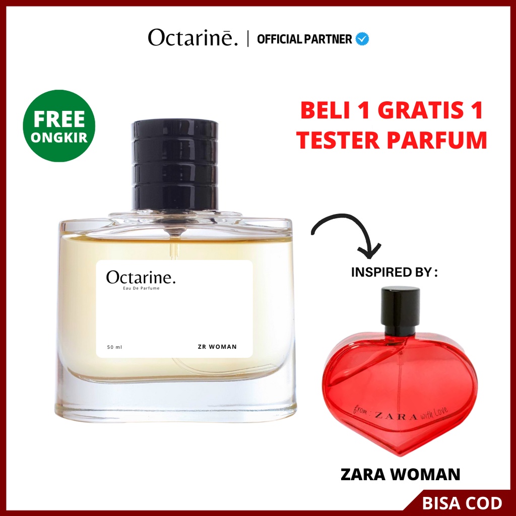 Parfum Wanita Tahan Lama Penarik Pria Suami Aroma Manis, Mewah, Sexy by Octarine - inpired ZR WOMAN | Parfume Farfum Perfume Minyak Wangi Cewek Cowok Murah Original