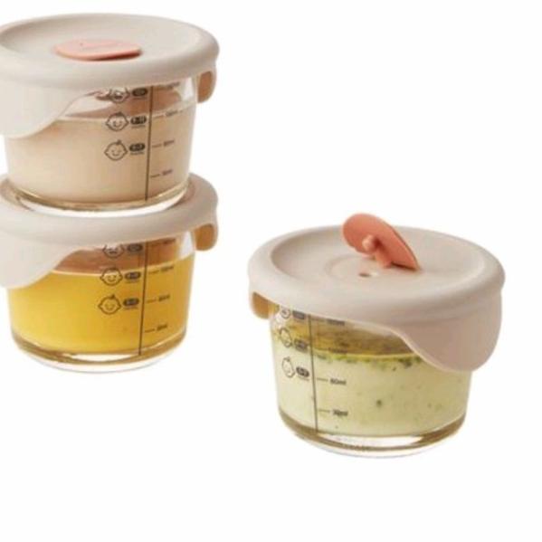 lock n lock baby food container isi 3pcs - 1 set (LLG509S3) - hijau 170ml