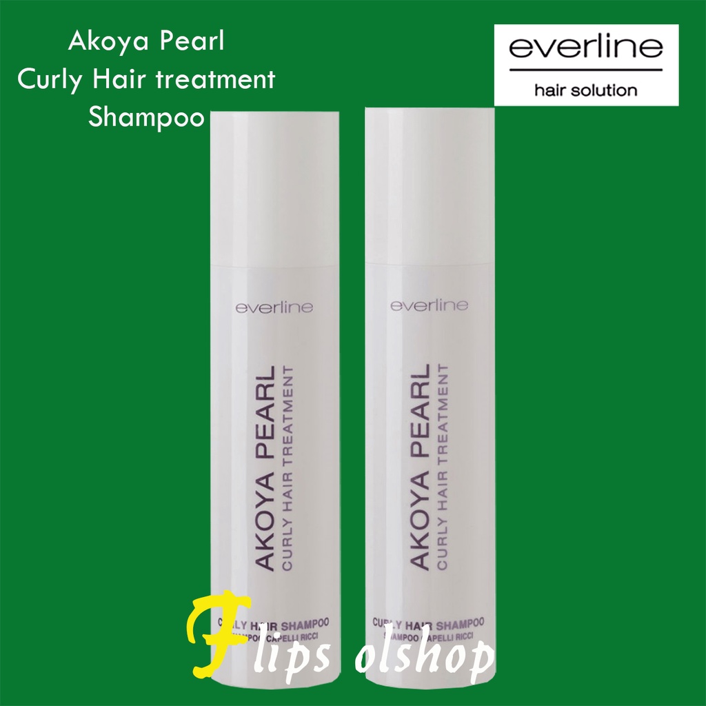 AKOYA PEARL CURLY HAIR SHAMPOO EVERLINE 200ML | SHAMPOO PERAWATAN RAMBUT KERITING