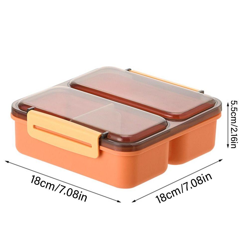 Top Lunch Box Piknik Microwavable Wadah Makanan Anti Bocor