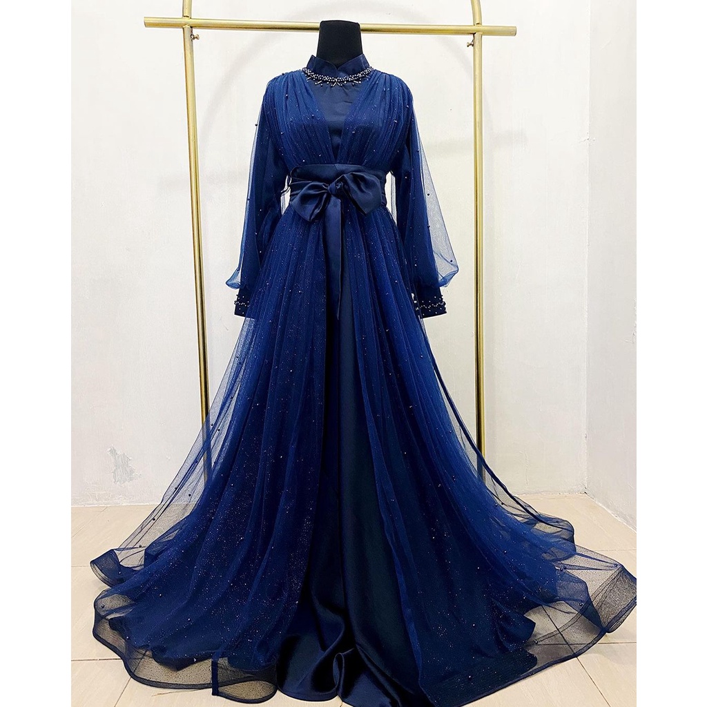 Shofiya Dress Pearl in Navy