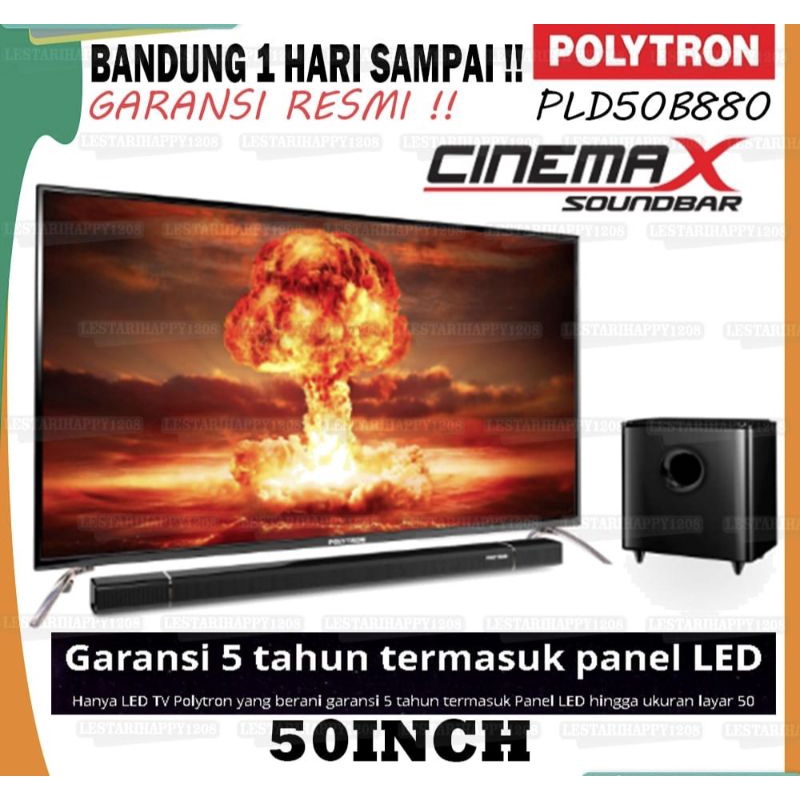 LED TV 50 INCH POLYTRON SPEAKER TOWER 50B880