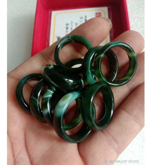 BIG PROMO CINCIN GIOK TAIWAN HIJAU TUA ✪ 895