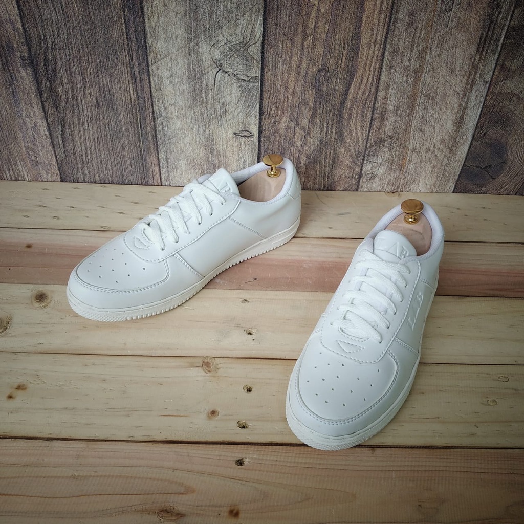 Sepatu Sneakers Pria Putih Sneakers Full White Terbaru Land Brother