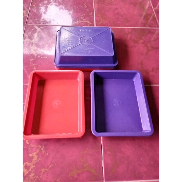 nampan loyang kotak segi plastik kecil termurah