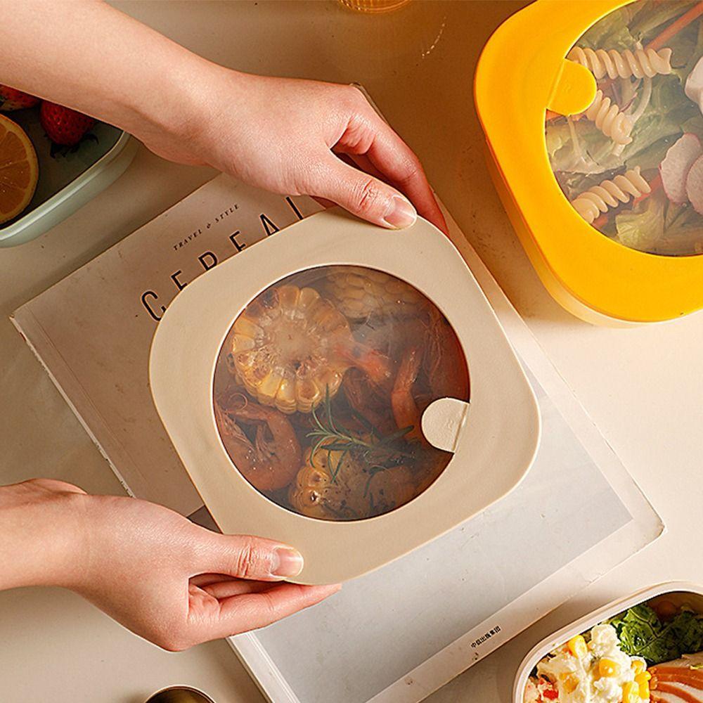 Top Lunch Box Microwavable Untuk Pelajar Pekerja Kantor Wadah Makanan Anti Bocor