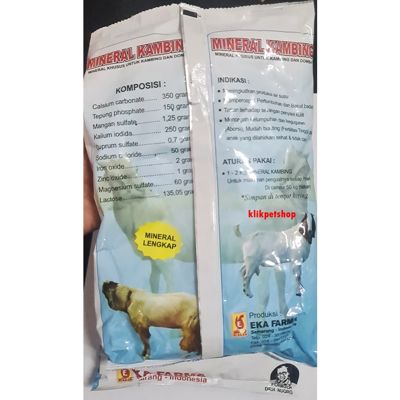 Mineral Kambing EKA FARMA Mempercepat Pertumbuhan Dan Tahan Terhadap Serangan Penyakit