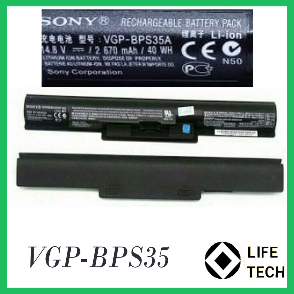 Baterai Laptop SONY VAIO VGP-BPS35 VGP-BPS35A BPS35 14E 15E SVF15217SC SVF14215SC SVF15218SC SVF15216SC SVF152A27T SVF152A25T SVF152A24T