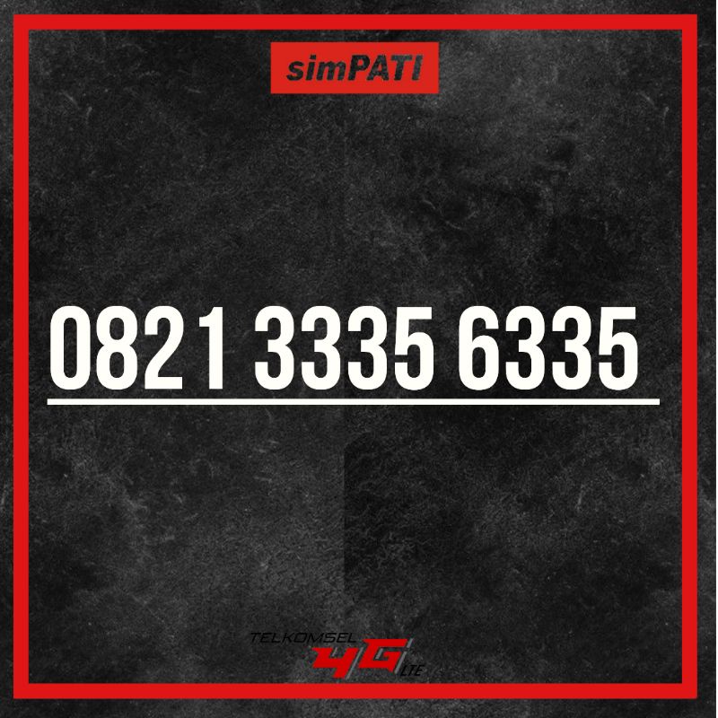 Nomor cantik Perdana simpati dari Telkomsel Jaringan 4G seri double operator Rapih