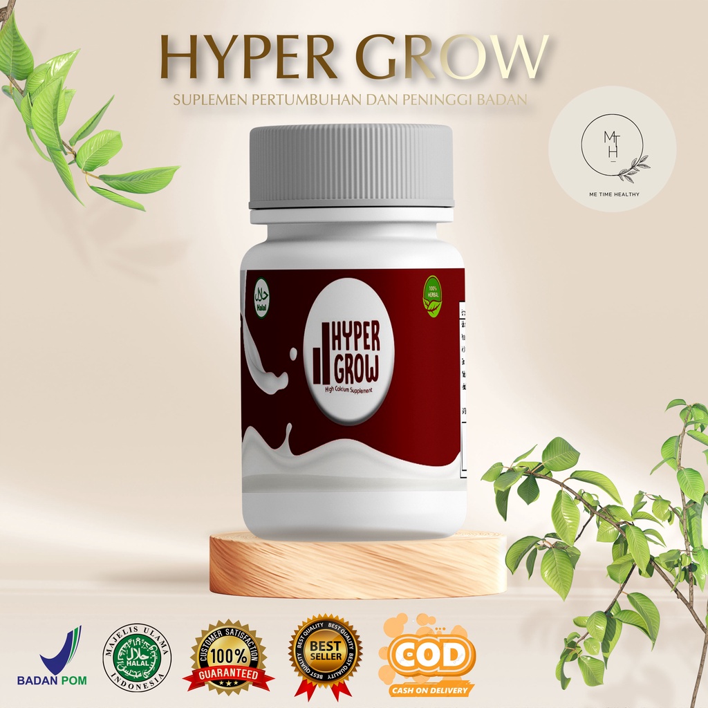 

[BEST SELLER] HYPER GROW Nutrient Calsium Untuk Pria & Wanita Usia 11-30 Tahun 100% Original Halal & BPOM Produk Peninggi Badan/HYPERGROW PENINGGI BADAN HYPER GROW SUSU PENINGGI BADAN ORI