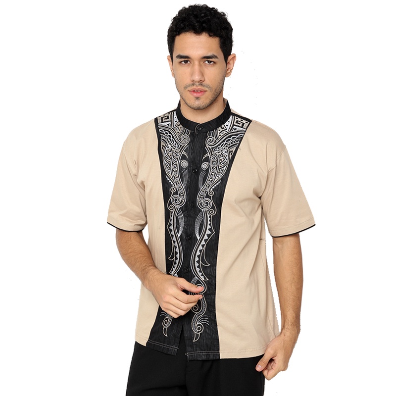 Baju Muslim Pria Terbaru Katun Krem – KKS 25