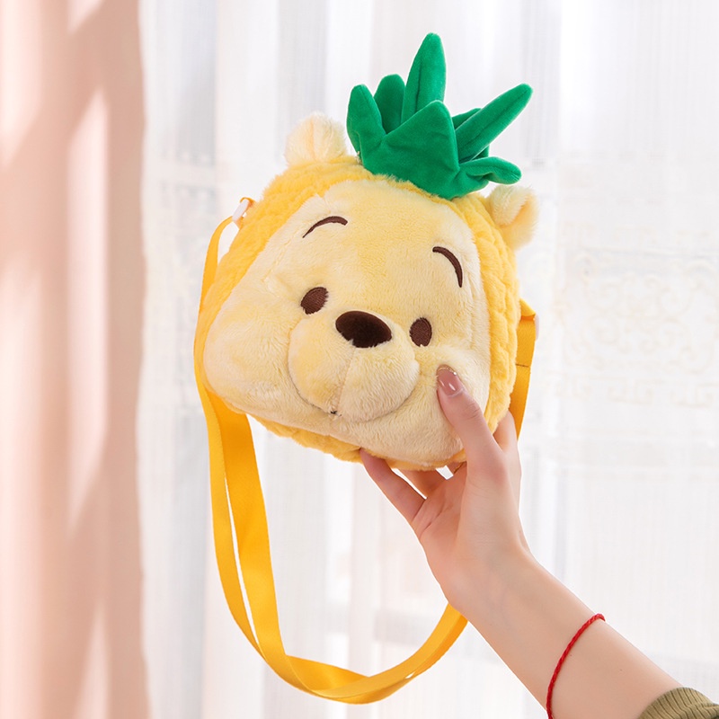 Tas Selempang Pooh Kostum Nenas Bahan PLush