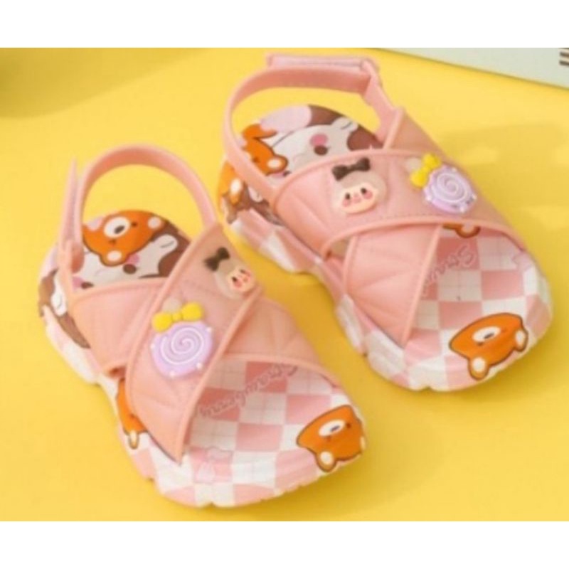 sandal Anak balita tali karet silang