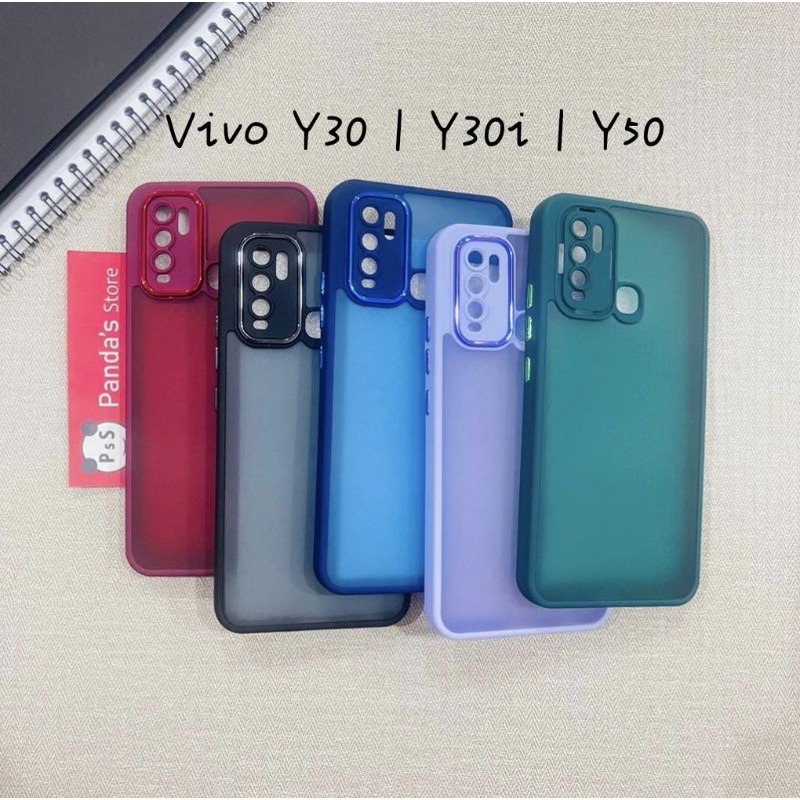 Case Vivo Y30 | Y30i | Y50 Metal Chrome Softcase Dove Premium Luxury PSS