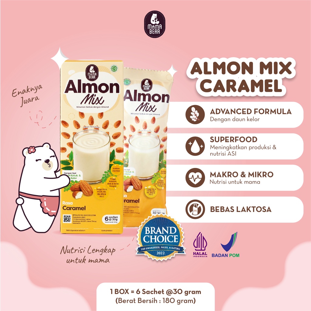 MamaBear Almon Mix Pelancar ASI | Mama Bear AlmonMix Susu ASI Booster