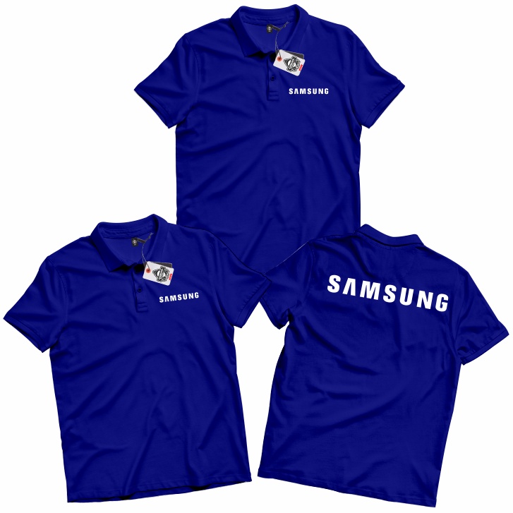 KARIMAKE Polo Shirt Kaos Polo SAMSUNG Logo Kaos Gadget
