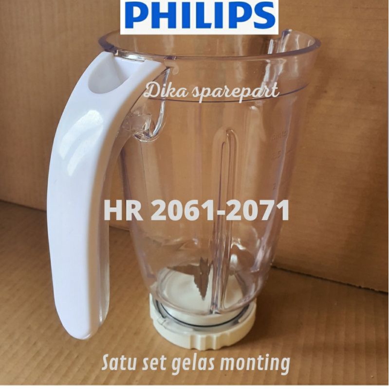 GELAS BLENDER PHILIPS HR 2061-2071 PLASTIK