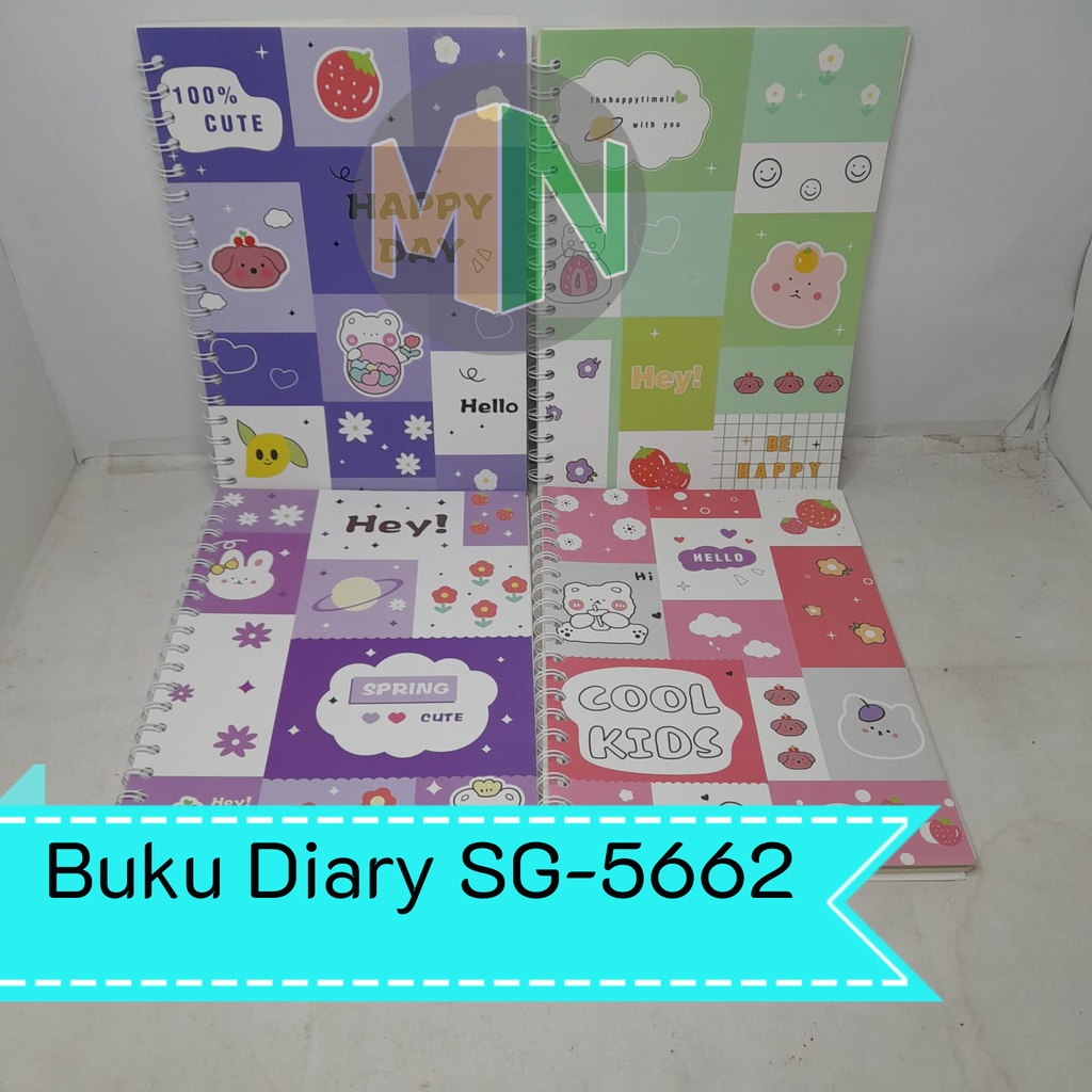 

Buku Tulis Notes Diary Ring Notebook B5 Softcover Motif SG-5662