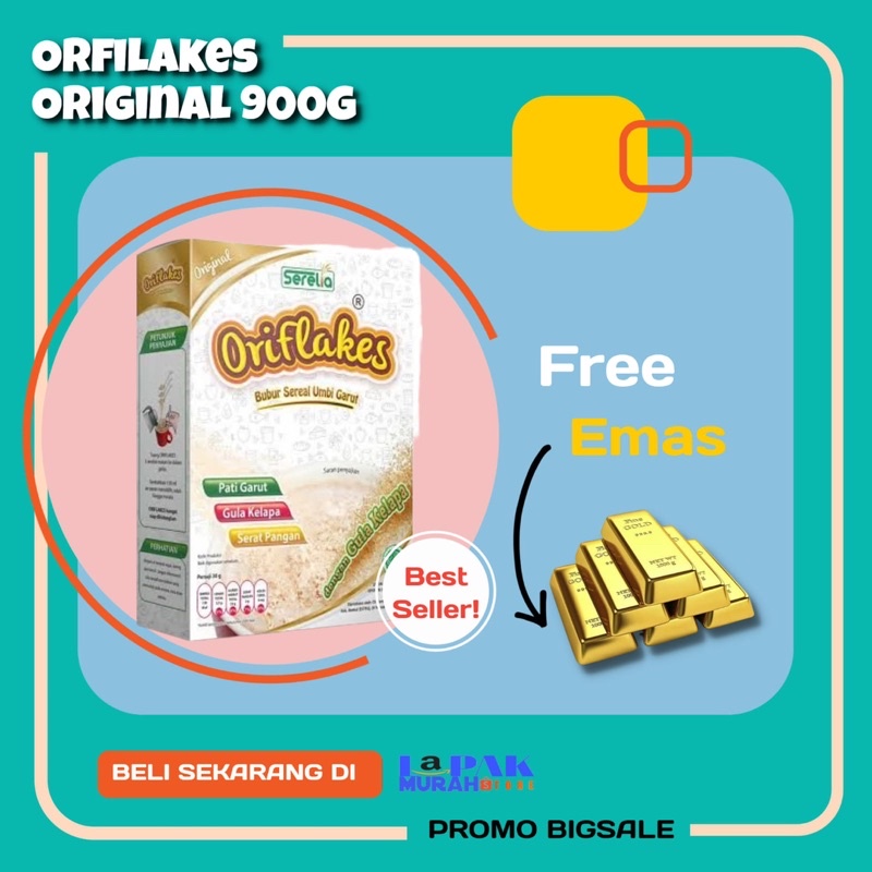 

Oriflakes ORIGINAL DIET DIABETES ASAM LAMBUNG 900gram
