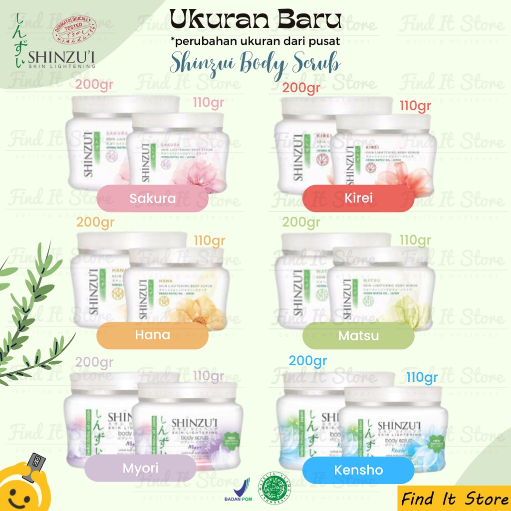 Shinzui Skin Lightening Body Care | Sabun Cair | Scrub Lulur Mandi BPOM Brightening Soap