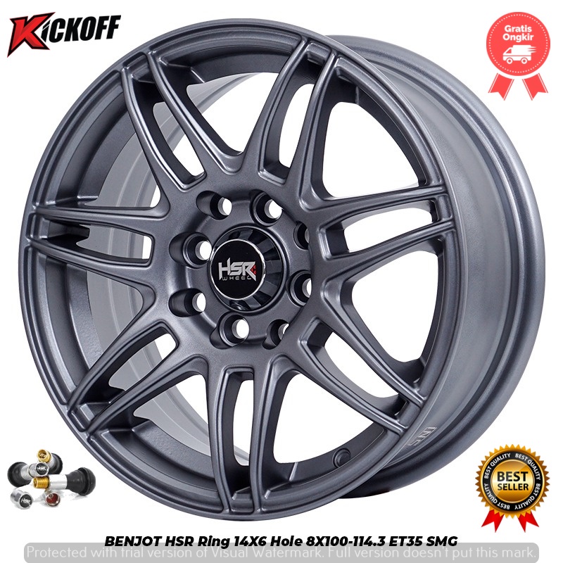 VELG RACING HSR RING 14 BUAT MOBIL SIGRA CALYA AGYA AYLA BRIO KARIMUN