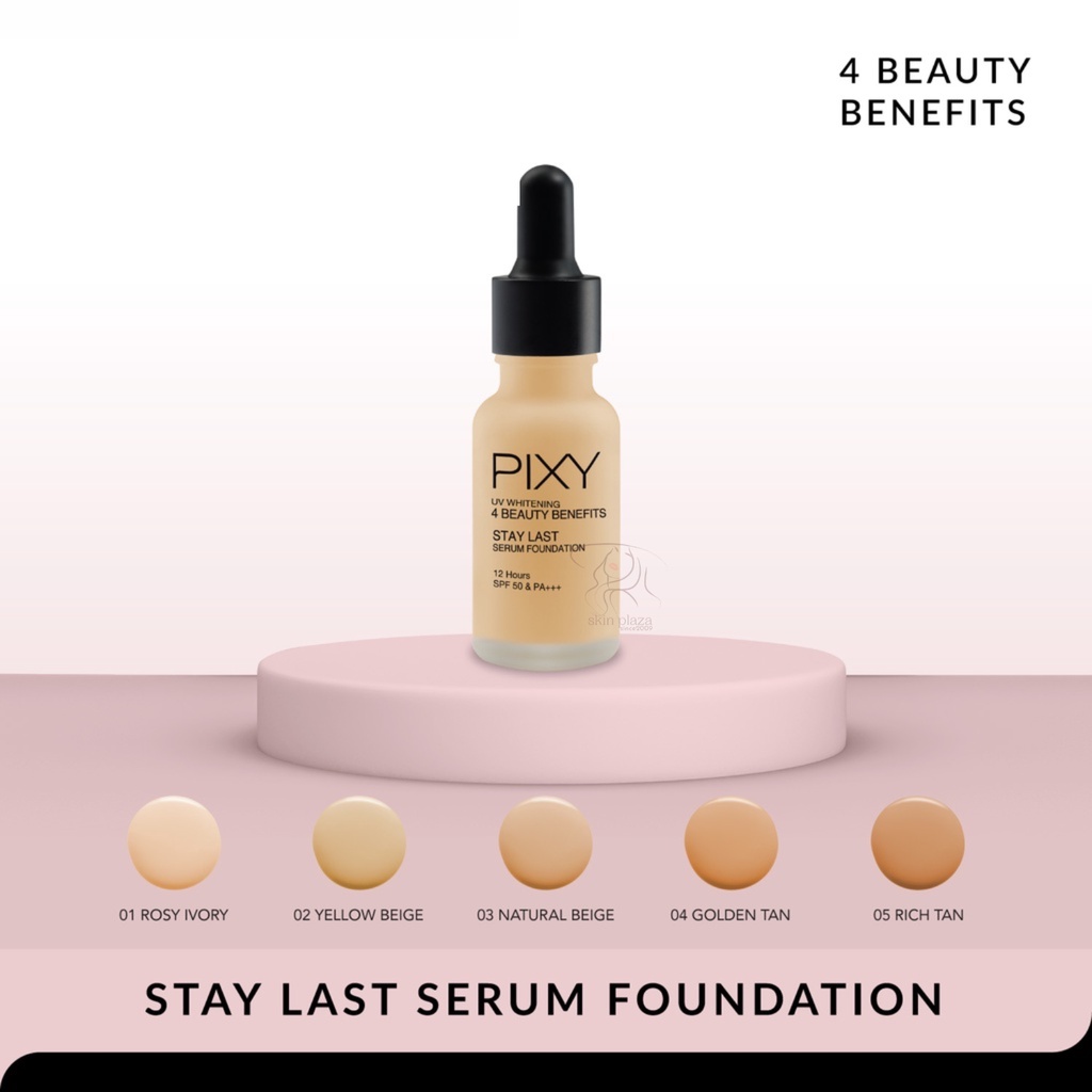 PIXY 4 Beauty Benefits Series Loose Powder | TWC Perfect Last | BB Cream | Concealing Base | Stay Last Serum Foundation