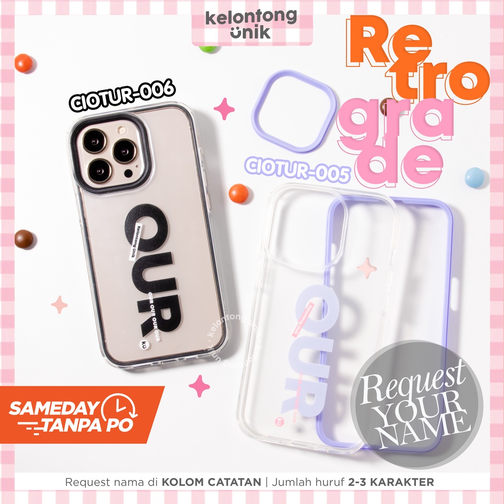 LANGSUNG KIRIM TANPA PO | (Seri 3) For iPhone - RETROGRADE - Premium Case Custom Nama